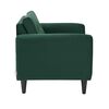 Set 2 Sillones Bodevir Retro Felpa 1 Cuerpo Verde Botella