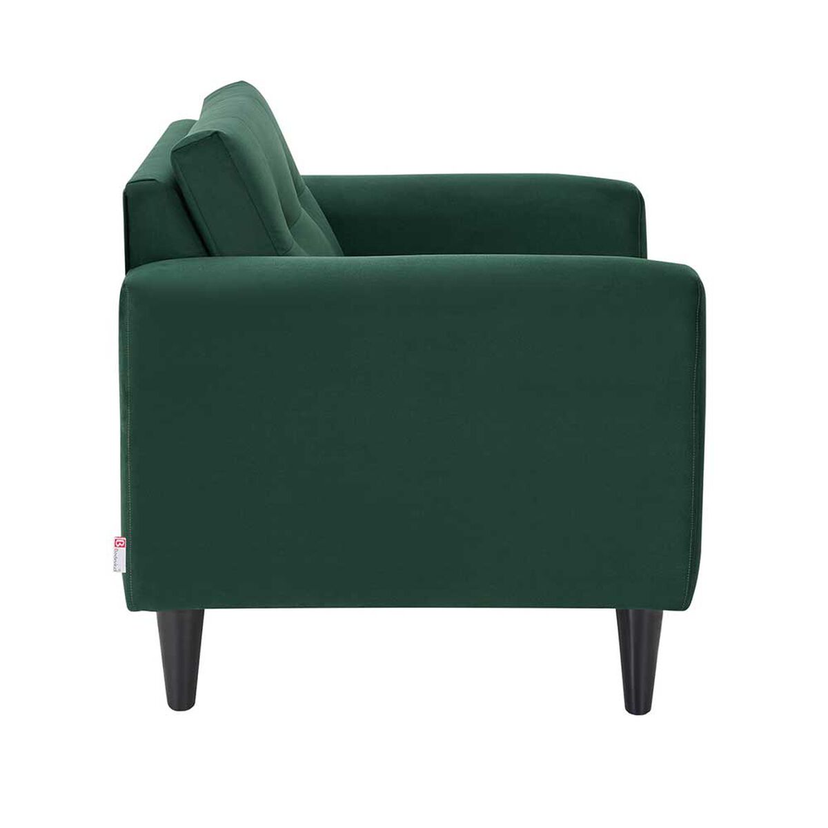 Set 2 Sillones Bodevir Retro Felpa 1 Cuerpo Verde Botella