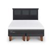 Cama Europea CIC Base Dividida King Ortopedic Advance + Respaldo Torino Negro
