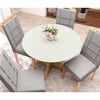 Juego de Comedor Yardas Turín 4 Sillas Off White