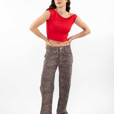 Jeans Animal Print Mujer Icono