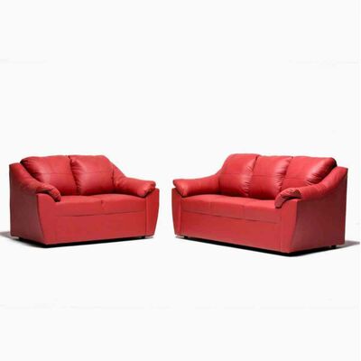 Imagen 1 del producto Juego de Living Cabsur Genova 5 Cuerpos Rojo