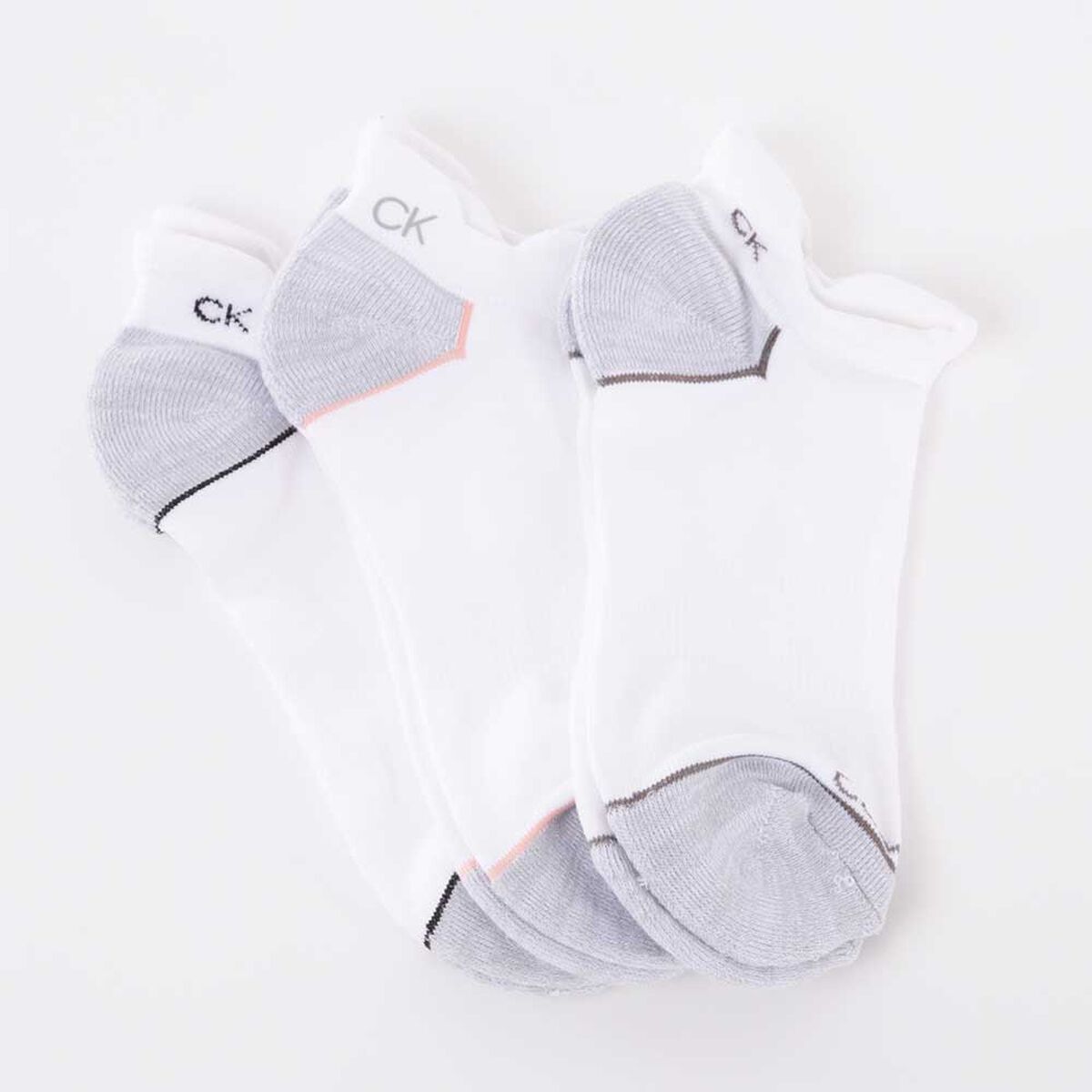 Pack 3 Calcetas de Algodón Blanco Mujer Calvin Klein