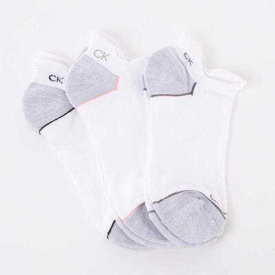 Imagen 2 del producto Pack 3 Calcetas de Algodón Blanco Mujer Calvin Klein