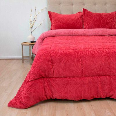 Imagen 1 del producto Cubrecama Doral 2 Plazas Outboss Senses Guinda