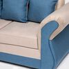 Sofá Seccional Almore New Irlanda 5 Cuerpos Beige Azul