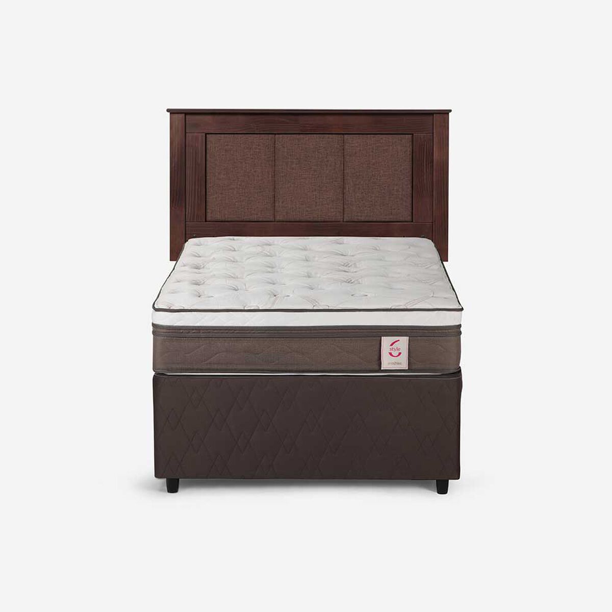 Cama Nido Rosen 1,5 Plazas New Style 6 + Respaldo Rachel