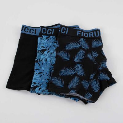 Imagen 2 del producto Pack 3 Bóxer Medio Hombre Fiorucci Azul, Gris, Negro