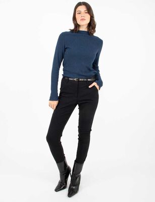 Imagen 2 del producto Pantalón Skinny Mujer Zibel Beige, Color-1, Negro