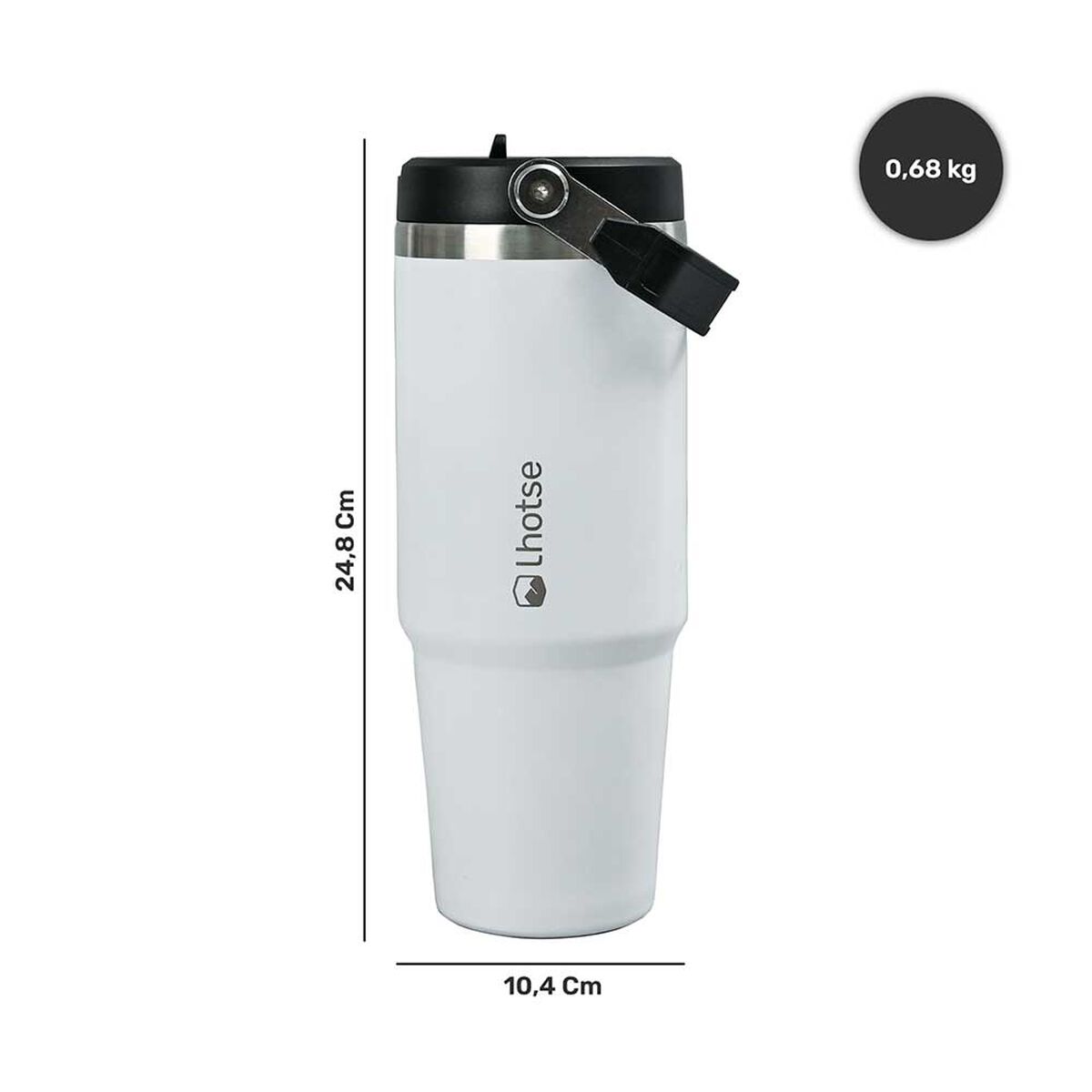 Botella Térmica Insulada Travel Mug 900ml White Lhotse