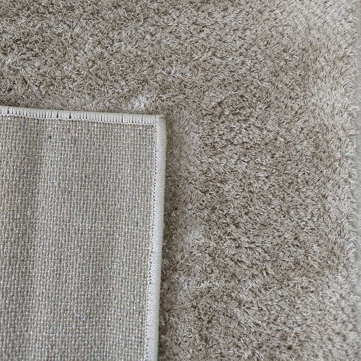 Alfombra Idetex Shaggy Dubai 150 x 200 cm Beige