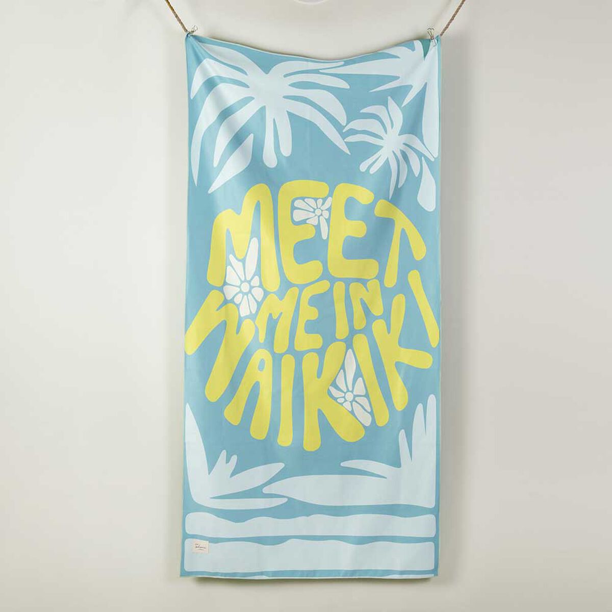 Toalla de Playa con Bolso SoHome Waikiki 90 x 180 cm Turquesa