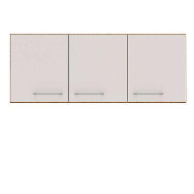 Mueble de Cocina Aereo Vekkahome Opie 3 Puertas Gris