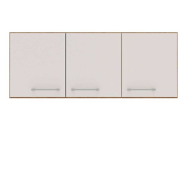 Mueble de Cocina Aereo Vekkahome Opie 3 Puertas Gris