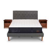 Cama Europea CIC King Grand Premium + Respaldo + Veladores
