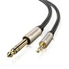 Cable De Audio Plug 3.5Mm/Plug 6.3 Estereo M/M 2M Negro Ugreen Av127