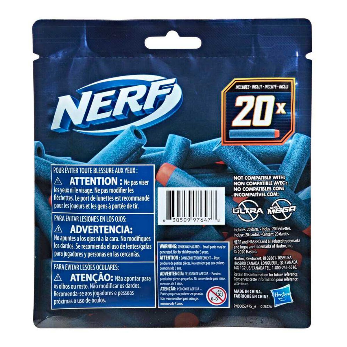Dardos Elite 2.0 Nerf 20 Unidades de Repuesto
