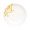 Set Platos Base Doral Flor 4 Piezas Amarillo