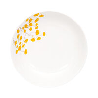 Set Platos Base Doral Flor 4 Piezas Amarillo