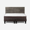 Cama Europea Rosen 2 Plazas New Ergo T + Respaldo Tabor Grafito