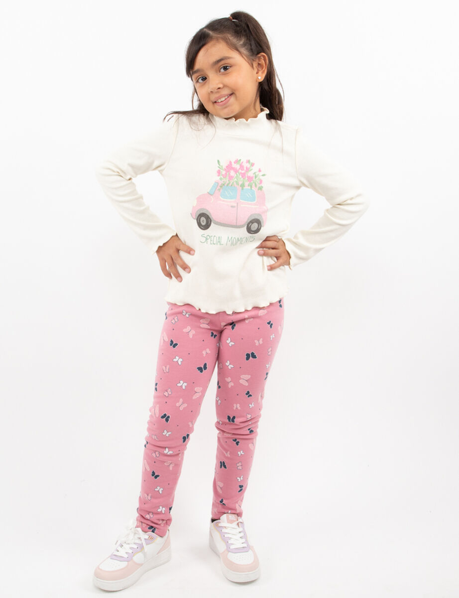 Calza Warm Niña Chess