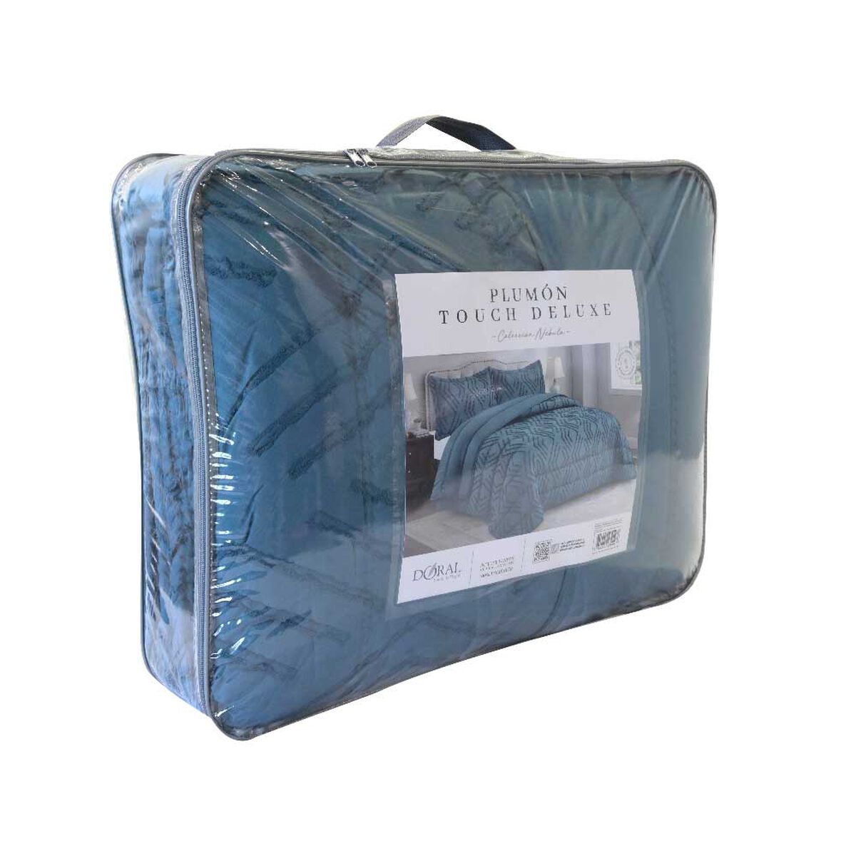 Plum&oacute;n Doral King Touch Nebula Liso Azul