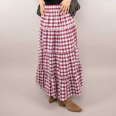 Falda Maxi Tartán Mujer Icono