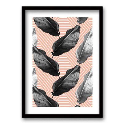 Cuadro Decorativo Retela Monocroma 50 x 35 cm