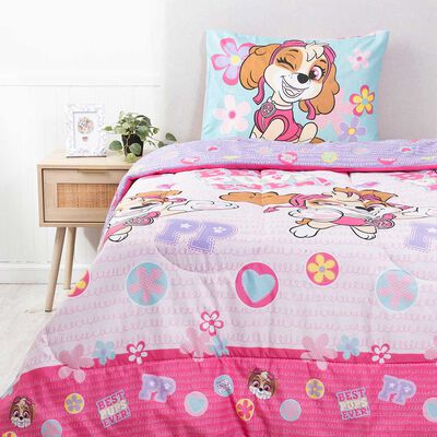 Plumón Paw Patrol 1,5 Plazas Sky Multicolor