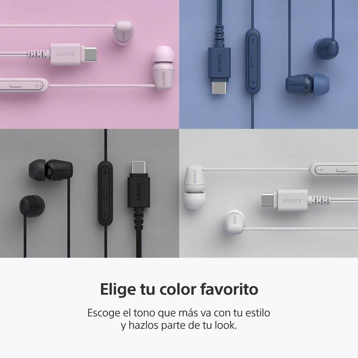 Audífonos In Ear SONY IER-EX15C/PZUC Rosado