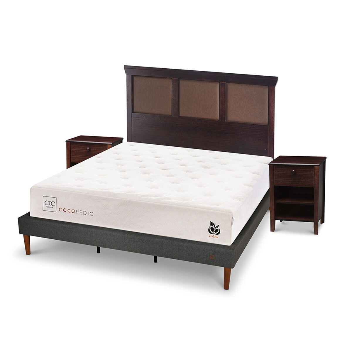 Cama Europea CIC Base Normal King Cocopedic