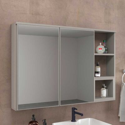 Imagen 2 del producto Botiquín Baño Espejo Home Mobili  Maximus Gris