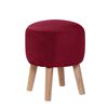 Pouf Latam Home Nantes Tela Velvet Burdeo