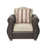 Juego de Living Innovamuebles Azucena Sofá 3 Cuerpos + Dos Sillones 1 Cuerpo Beige 