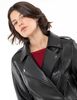 Chaqueta Biker Ecocuero Mujer Zibel