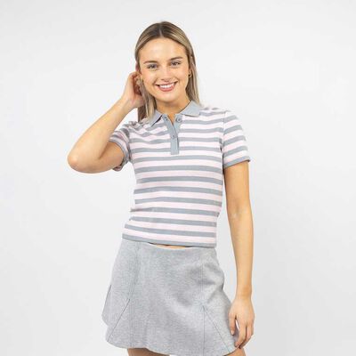 Polera Manga Corta Mujer Icono Rosado