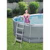 Piscina Estructural Bestway Power Steel Gris Oval 427 x 250 x 100 cm 7250 lt 
