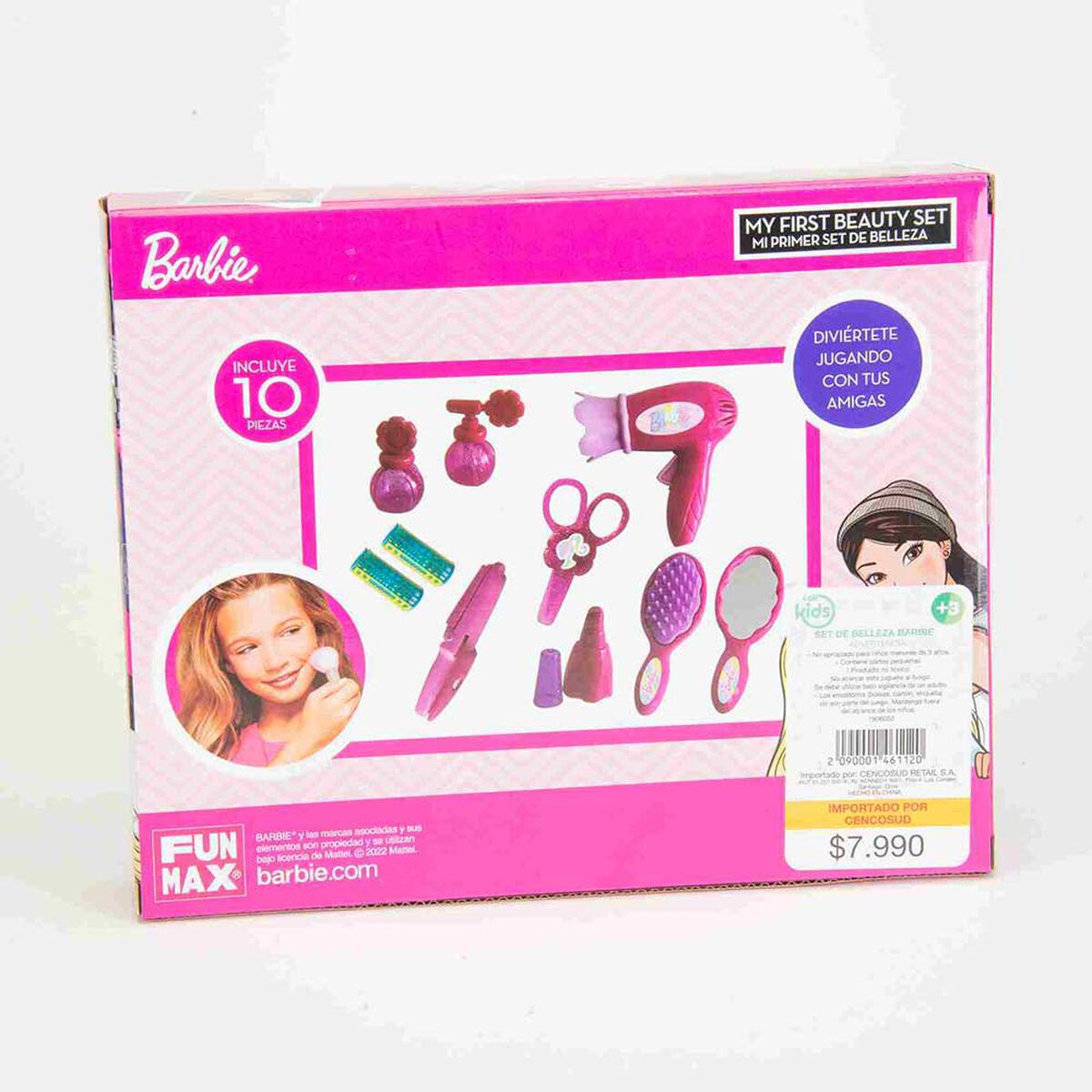 Set de Belleza Incluye 10 Accesorios Barbie