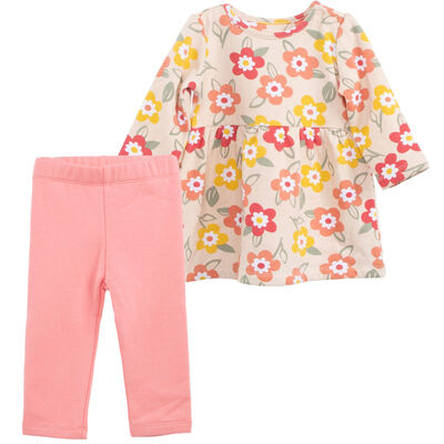 Conjunto Polera+Calza de Algodón Chess Baby