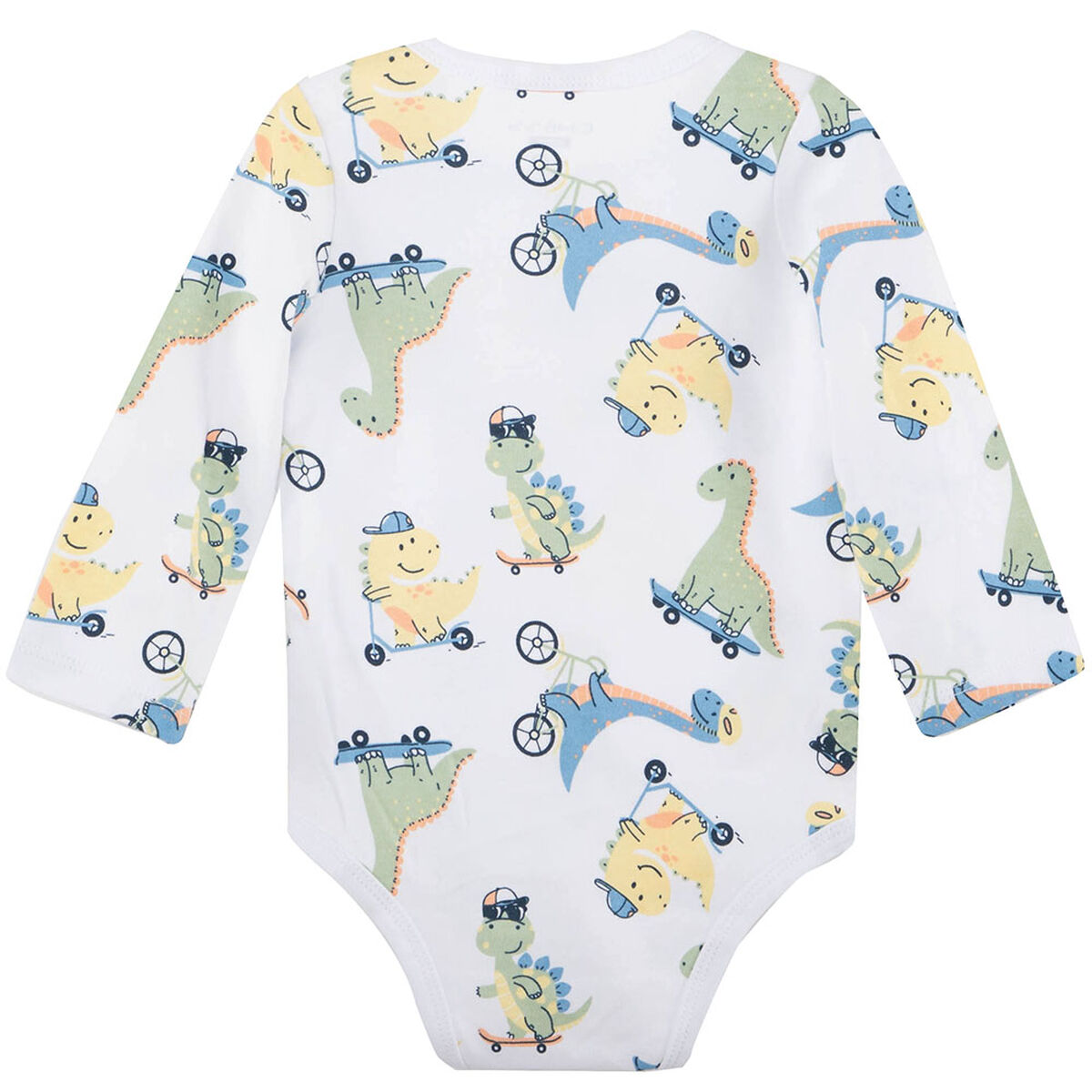 Pack 3 Body Estampado Manga Larga de Algodón Bebo Chess Baby