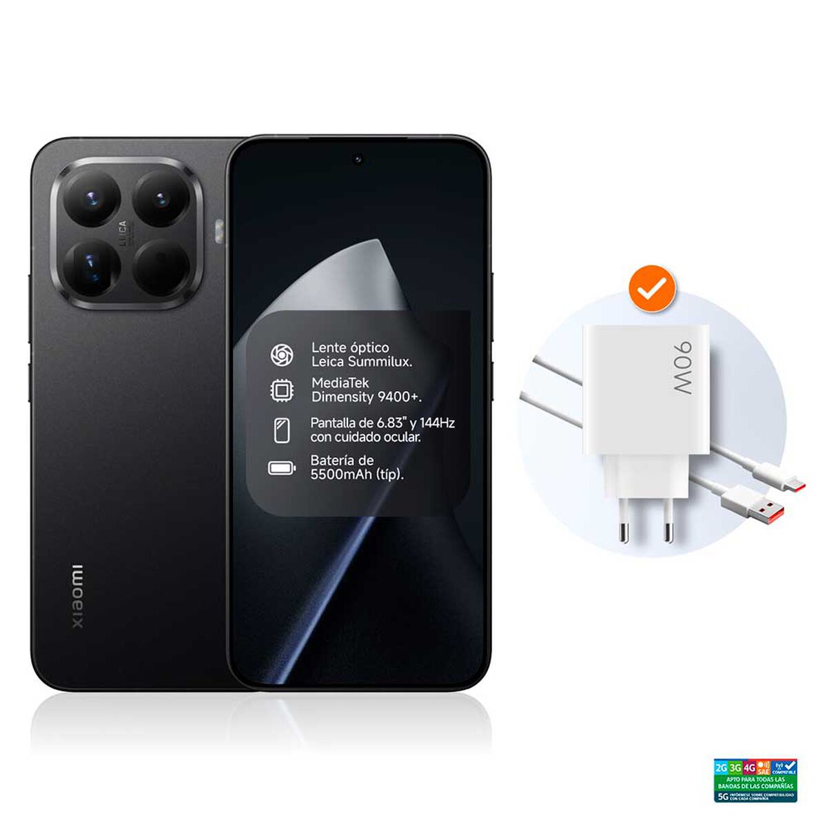 Celular Xiaomi Negro 15T Pro 512Gb + Audífonos XIAOMI Bud 5