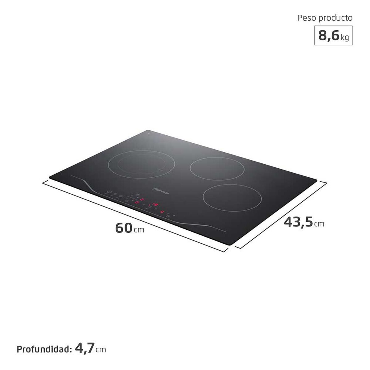 Encimera Eléctrica Fensa FEV 3T