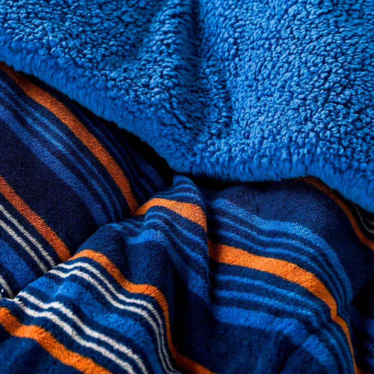 Plum&oacute;n American Family King Franjas Azul