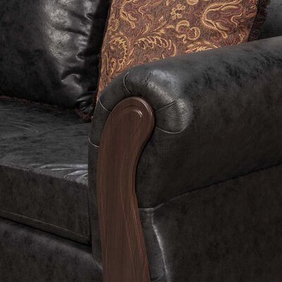 Imagen 2 del producto Sofá Black Factory Sofia 2 Cuerpos Negro