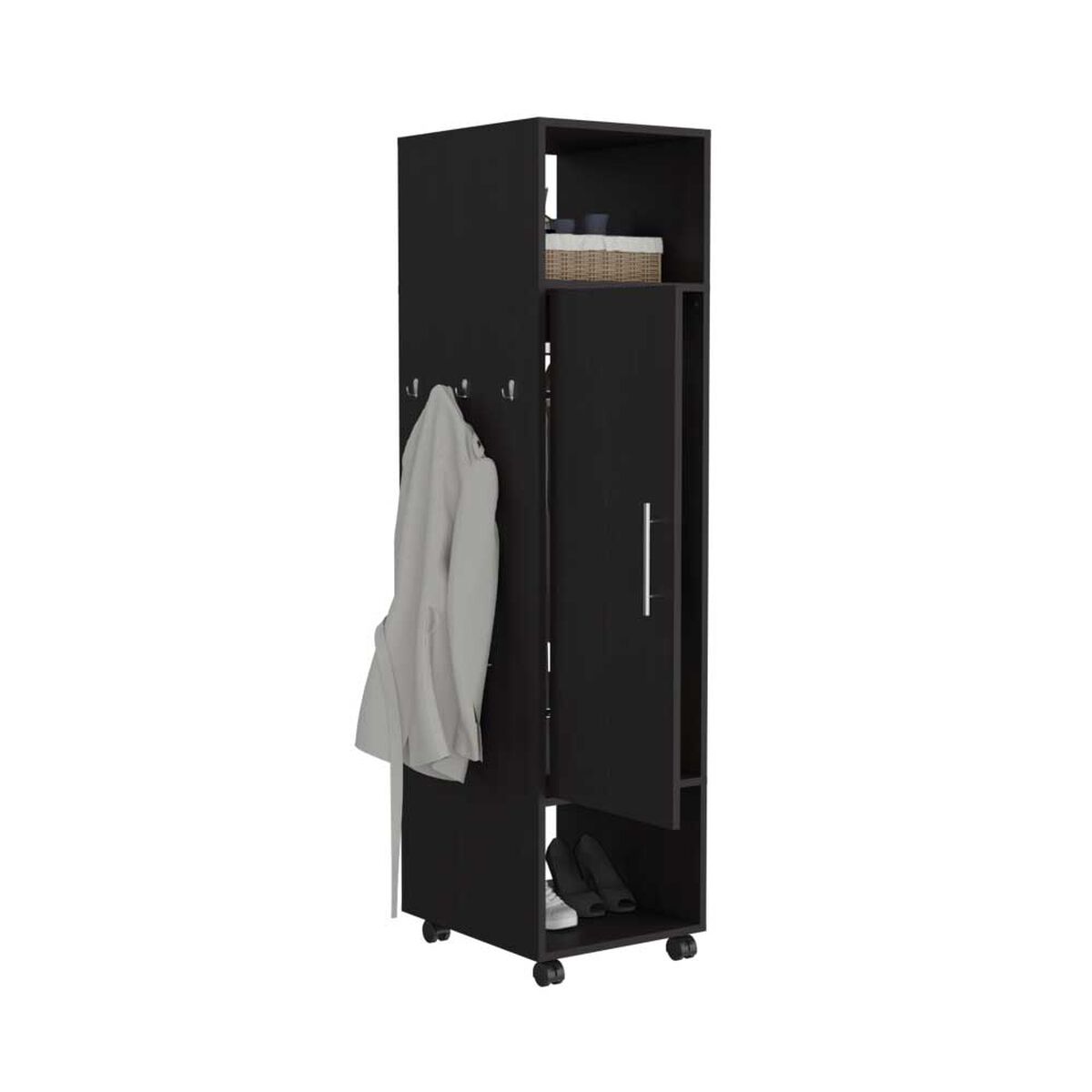 Clóset TuHome Custer con Espejo 1 Puerta Wengue
