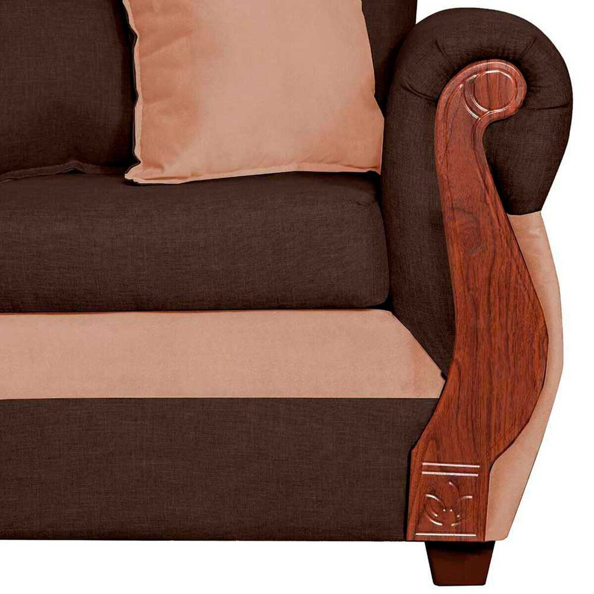 Sof&aacute; Seccional Dise&ntilde;o A&M Home Madison Derecho 5 Cuerpos Chocolate