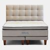 Cama Europea Simmons King Sky + Respaldo