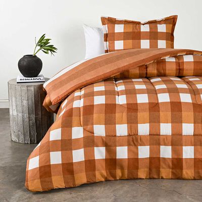 Imagen 1 del producto Plumón Elements & Co 1,5 Plazas Vichy Naranjo