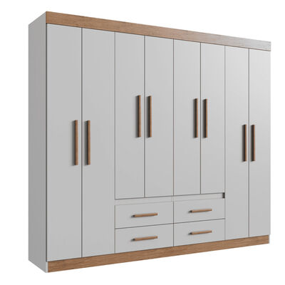 Clóset Exit 8 Puertas 4 Cajones Gris/Café