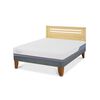 Cama Europea CIC 2 Plazas Excellence Plus + Respaldo Munich Mostaza